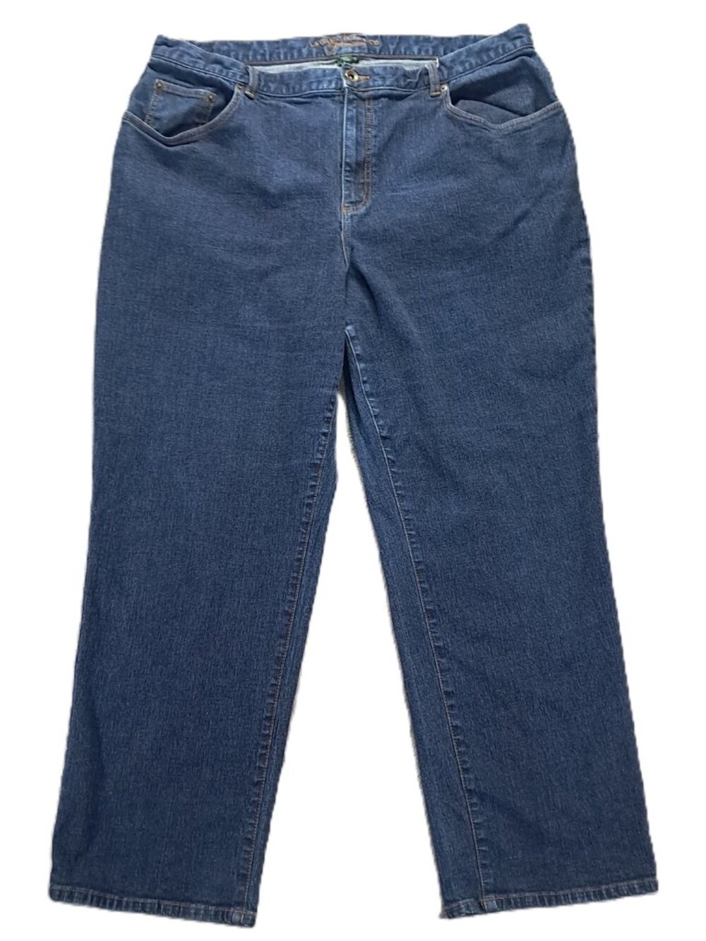 Lauren Jeans Co Premium Jean Women Plus 38x28, Tag 18W Blue Denim Stretch